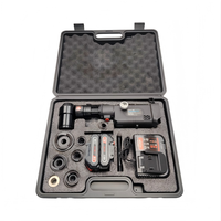 Punzonadora Hidráulica SME-8B de 21V con Batería de Iones de Litio, para Perforar Orificios Cuadrados en Acero Aleado, Chapa Metálica, Gabinetes Eléctricos y Cajas