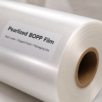 Film BOPP nacré mat, film d'emballage pour boîtes, emballage pour boîtes à gâteaux, impression, film de plastification thermique brillant, film de plastification à froid