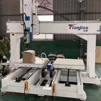 CNC fraiseuse 5 axes mousse bois aluminium moule faisant du bois cnc routeur à vendre