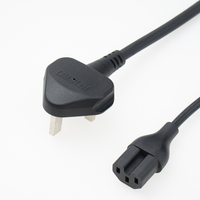 220V fiche britannique IEC C13 C14 cordon d'alimentation ca à 3 broches cordon d'extension