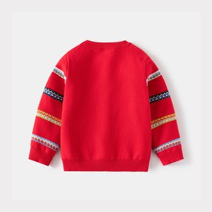 <span class=keywords><strong>Pull</strong></span>-over en maille fine pour enfant, motif petit cerf de Noël, pour garçons, OEM ODM - Product Image 2