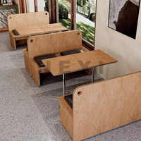 Style industriel rétro bar pont canapé café restaurant occidental aire de repos table à manger et chaises ensemble bois café ensemble de meubles