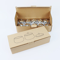 Gobelet en verre transparent pour liquide à ongles, poudre à ongles, cristal, art des ongles, liquide acrylique pour ongles, gobelet à ongles avec couvercle