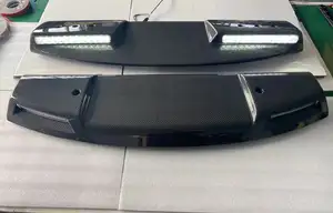 Exterieur Accessoires Droge Koolstofvezel Dak Bar Auto Front Dak Licht Voor Land Rover Nieuwe Defender 2020