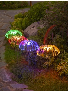 6W RGB một kéo của bốn sợi năng lượng mặt trời sứa Đèn Ngoài Trời IP65 không thấm nước năng lượng mặt trời cỏ đèn đầy màu sắc năng lượng mặt trời sân - Product Image 3