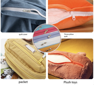 Một bó 3 # Nylon mã cài Đặt đôi kim nhà dệt Quilt gối trường hợp dây kéo 400 bãi tẩy trắng đen sân Nylon dây kéo - Product Image 5