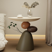 Table à thé de style Wabi-Sabi, table d'appoint moderne haut de gamme pour salon, table basse de luxe