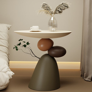 Tavolino da Tè <span class=keywords><strong>in</strong></span> Stile Wabi-Sabi, Moderno Tavolino Laterale di Alta Gamma per Soggiorno, Lussuoso Tavolino da Caffè - Product Image 3