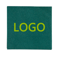 Fabricant de serviettes en papier Airlaid imprimées sur mesure Serviettes de table de haute qualité, couleur personnalisée avec logo imprimé pour le bar de la maison de l'hôtel