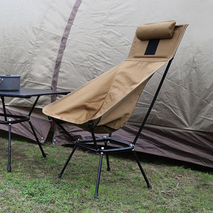 Silla de Camping Plegable, Portátil, Ligera y Cómoda, con Respaldo Alto, Diseño Innovador, con Almohada, Tela Oxford, para Uso <span class=keywords><strong>en</strong></span> Parques - Product Image 5