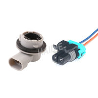 Connecteur de prise pour support de lampe automobile Haidie 2 broches / Connecteur de vanne d'arrêt basse pression 12052641 HDL-899
