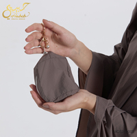 Ensemble de prière portable léger pour femmes musulmanes, Telekung compact avec petite pochette, décontracté pour l'Aïd et le Ramadan