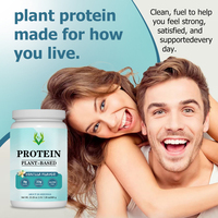 Suplemento de Proteína en Polvo a Base de Plantas con Sabor a Vainilla, Etiqueta Privada OEM, Precio al por Mayor, con Vitamina D, Ayuda a Desarrollar Músculo
