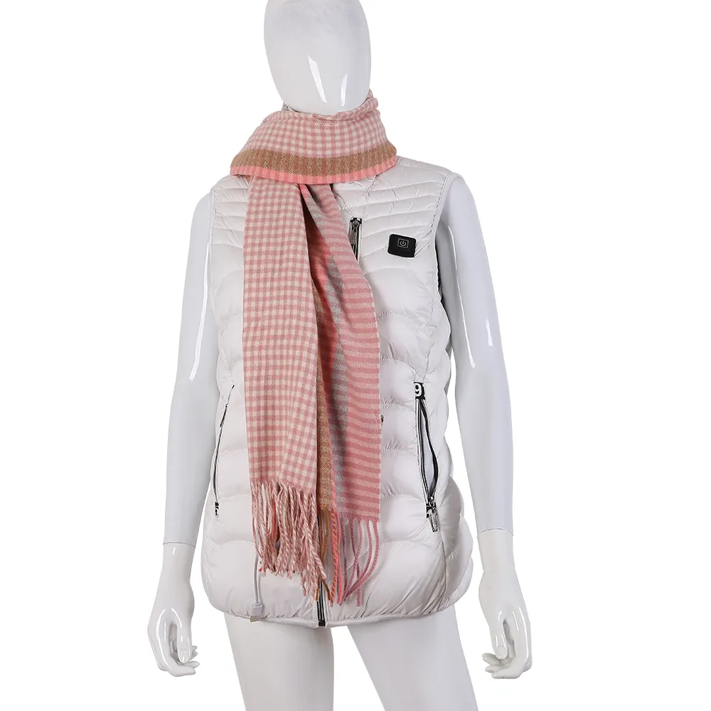 2022 New Fashion Winter Foldable Graphene Heating Scarf For Woman Men Usb Charging Ladies Wrap Scarf Washable