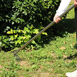 Stainless Steel Garden Rake 8 In Blade Outdoor Weeding Tool - Product Image 4