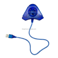 Adaptateur de manette de jeu double USB pour PS2 pour manette PS2 double port vers PC Adaptateur USB pour manette de jeu PS2 USB