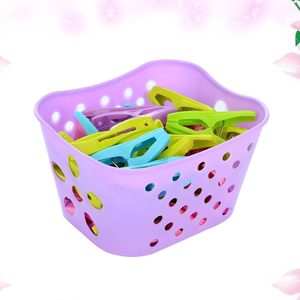 Nuevo Organizador de 30 Pinzas de Plástico Multifuncionales para Decoración de Sala de Estar y Cocina, Pinzas para Ropa, Toallas y Lavandería, con Cesta Grande - Product Image 4