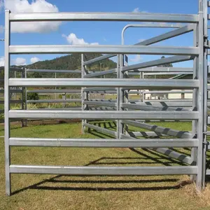 Barriera di isolamento in metallo zincato portatile resistente in acciaio rimovibile per cavalli esterni pannelli di recinzione per cortile
