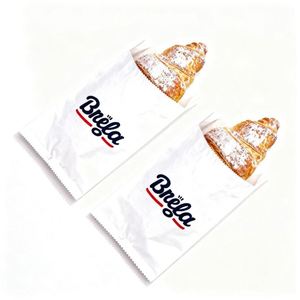 Eco-Friendly Waterproof Greaseproof Custom Logo Silk Screen Printed Takeaway <b>Paper</b> <b>Bag</b> for Burger - Product Image 2