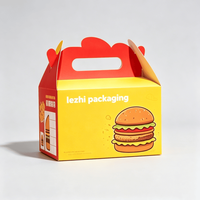 Emballage en papier alimentaire personnalisé, boîte à poulet frit, boîte à hamburger, boîtes à poulet à emporter