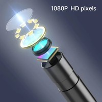 Caméra endoscopique industrielle à écran de 4.3 pouces Inspection 8mm IP67 étanche HD endoscope vidéo numérique portable caméra 8 LED