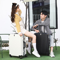 Valise de voyage pour étudiant de style nouveau avec cadre en aluminium portable de grande capacité doublure en polyester pour bagages