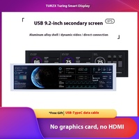 Écran intelligent Turing 9,2 pouces IPS sans AIDA, écran secondaire Type-C pour surveillance informatique, écran secondaire interne USB, capacité 1 Go