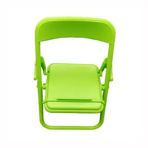 新款创意七彩迷你玩具屋折叠扶手椅家具1:12迷你玩具屋椅子摆件仙女花园装饰