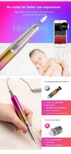 GRS 100% geri dönüşüm 2 1 tırnak matkap çivi için şarj edilebilir 35000 Rpmcordless dosya elektrikli tırnak törpüsü makinesi - Product Image 3