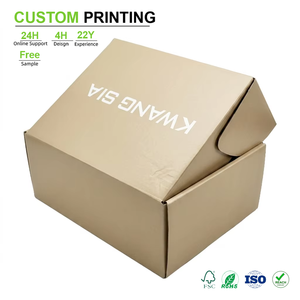 Cajas de Cartón Corrugado Resistentes para Envíos Industriales, para Empaque de Calcetines, Venta al Por Mayor, con Cierre Rápido - Product Image 1