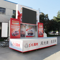 Camion de SINOSWAN ISUZU SR30 LED trois côtés LED comme LED énorme et levage pour le roadshow et la publicité avec le générateur