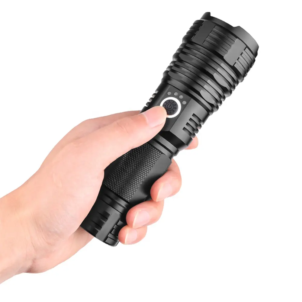xhp70 led flashlight torch rechargeable Zoom XHP70.2 LED torchlight Outdoor 18650 26650 Camping Flash Light