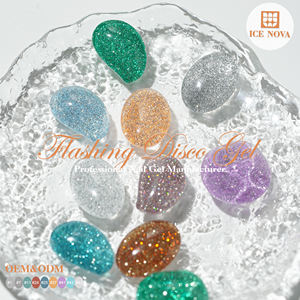 Nouveau 2026 – Kit <span class=keywords><strong>de</strong></span> vernis gel professionnel LED/UV en gros pour usine, fournisseur <span class=keywords><strong>de</strong></span> vernis gel disco clignotant et réfléchissant - Product Image 2