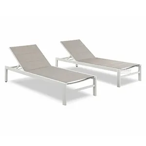 Nieuwe Luxe Patio Zwembad Lounge Buiten Aluminium Strandstoelen