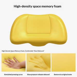 Customizable U-<b>Shape</b> Cervical Neck Pillow Spine Support Memory <b>Foam</b> Core Contour Design <b>for</b> Airplane Camping Removable Washable - Product Image 4