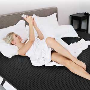 Feuille de mise à la terre antistatique 198*137cm/78*53.9 pouces avec trou respirant et cordon de mise à la terre de 15 pieds pour détendre le corps et soulager le <span class=keywords><strong>Stress</strong></span> - Product Image 4