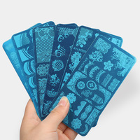 Plaques d'estampage d'ongles en gros Dentelle Design Plaques d'impression en acier inoxydable pour bricolage Outils de gabarit d'ongles