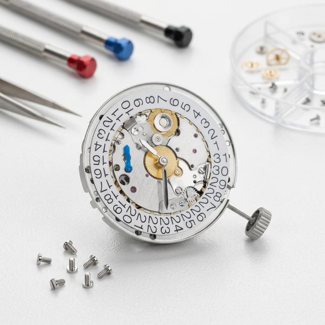 Hangzhou 5000 Slim Rotor Mechanical Movement Mini Customized Oem logo Watch