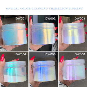 Polvere per unghie polarizzata Moonlight Aurora, rosa sirena, oro, camaleonte, pigmento cromato che cambia <span class=keywords><strong>colore</strong></span> per nail art e - Product Image 1