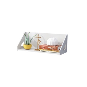 Étagère murale flottante pour projecteur, <span class=keywords><strong>sans</strong></span> trous, blanche, à un niveau, 50*20*17cm, rangement pour salon, étagère décorative - Product Image 1