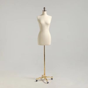 Có thể điều chỉnh Linen nửa Chất lượng cao vải ăn mặc hình thức may nữ thân thợ may <span class=keywords><strong>mannequin</strong></span> - Product Image 5