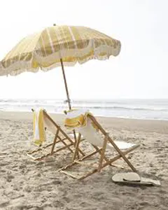OVIDA الملونة الفاخرة الباحة مظلة عالية الجودة مظلة للحديقة شرابة الشاطئ مظلة