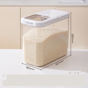 Huishoudelijke Rijstvat Insectenbestendige Vochtbestendige Verzegelde Rijstcilinder Kat En Hondenvoer Opslagtank Keuken Voedsel Opbergdoos - Product Image 2