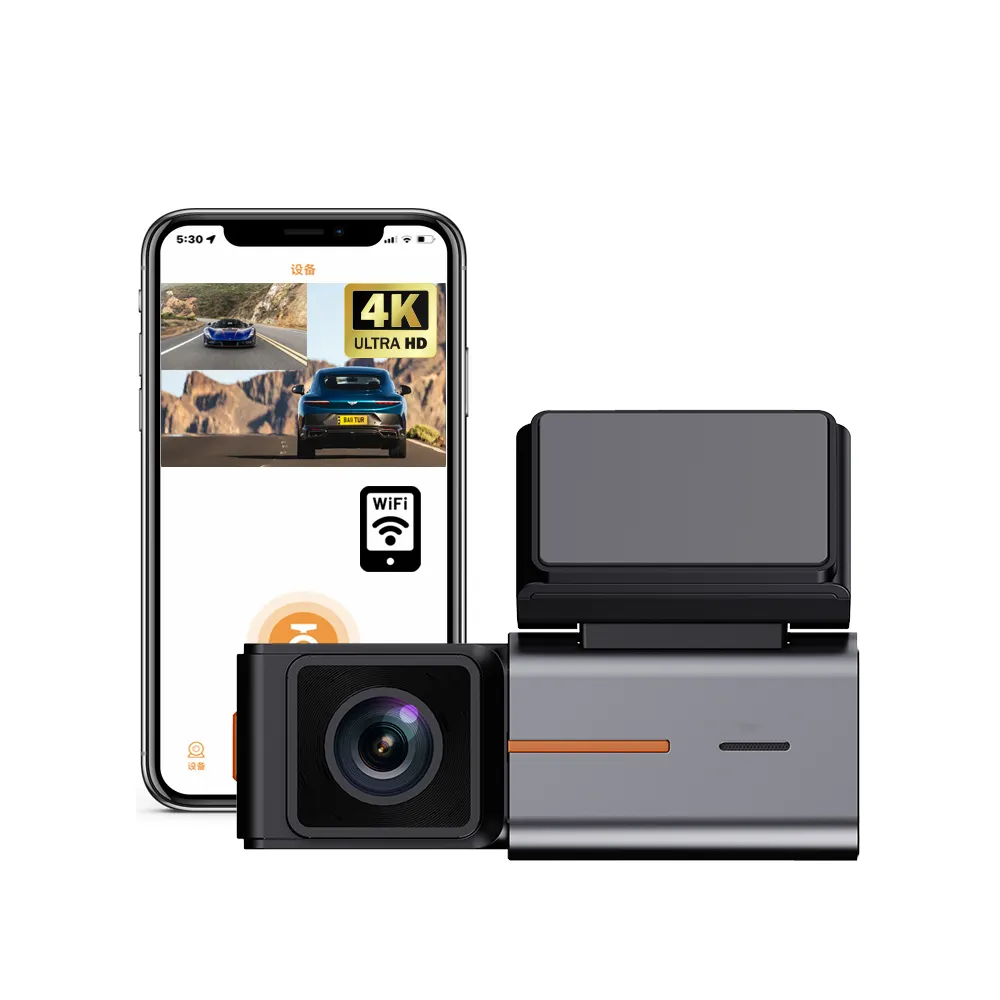 도매 1.47 인치 와이파이 자동차 DVR 4K 비디오 카메라 FHD 자동차 캠 레코더 듀얼 렌즈 Dashcam 4K