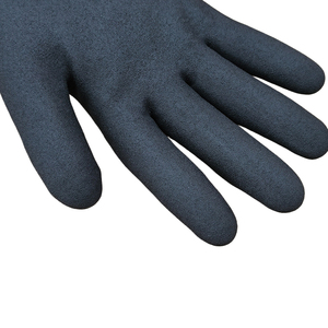 <span class=keywords><strong>Guanti</strong></span> da Lavoro Invernali in Nylon Acrilico Rosso 13 Gauge, Foderati in Pile, con Rivestimento in Nitrile Nero Sabbiato sul Palmo, Resistenti al Taglio ANSI A2, Antifreddo - Product Image 3