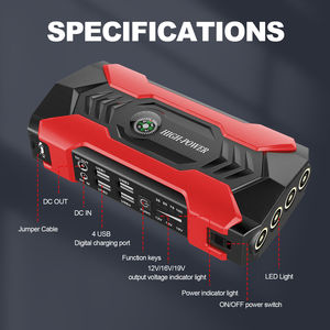 <span class=keywords><strong>Meilleur</strong></span> démarreur de <span class=keywords><strong>batterie</strong></span> au lithium portable avec <span class=keywords><strong>chargeur</strong></span> d'appoint de véhicules 12V pour <span class=keywords><strong>batterie</strong></span> de démarrage de <span class=keywords><strong>voiture</strong></span> - Product Image 3