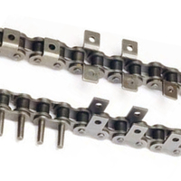 Chaînes de convoyeur à rouleaux en acier inoxydable et en acier au carbone EP P100F155 P100F190* P100F205 P100F328, chaînes porte-gants ANSI/DIN/ISO