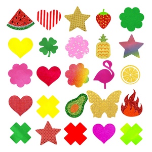Shinein Vente flash Chaussettes de Noël jetables Sexy <span class=keywords><strong>Boobs</strong></span> Breast Pasties Personnalisé Femme Paillettes Cache-tétons pour fête - Product Image 5