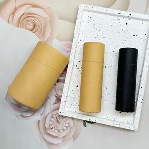 <span class=keywords><strong>Baume</strong></span> à lèvres en papier kraft rond écologique Tube de <span class=keywords><strong>baume</strong></span> à lèvres personnalisé pour les cosmétiques - Product Image 2