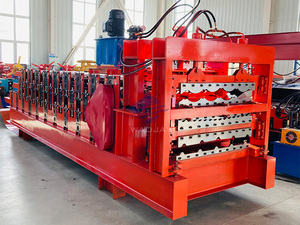 Giá tốt ba lớp ngói cuộn hình thành ibr & sóng Roof Sheets Máy làm - Product Image 5